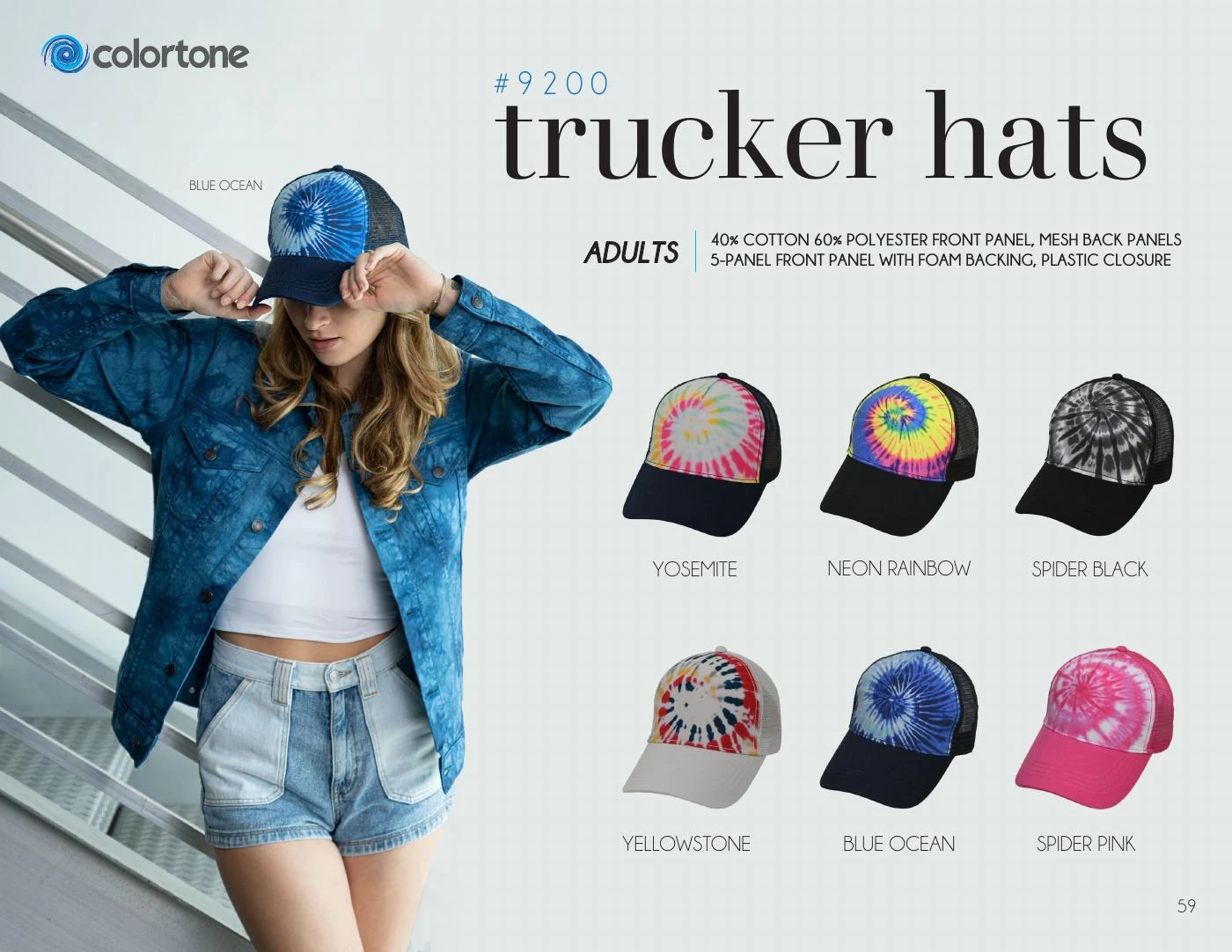 Colortone — Style #9200 — trucker hats