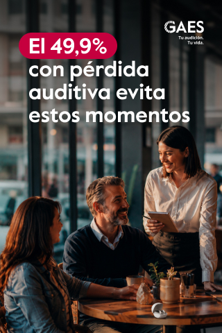 GAES — Everyday moments, two messages. — 320 × 480 px · Variant 1