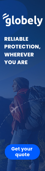 Globely — Protection across formats. — 160 × 600 px