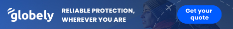 Globely — Protection across formats. — 468 × 60 px